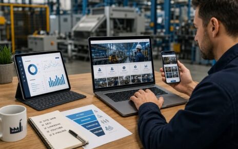 Présence digitale d’une PME industrielle avec site web et outils numériques